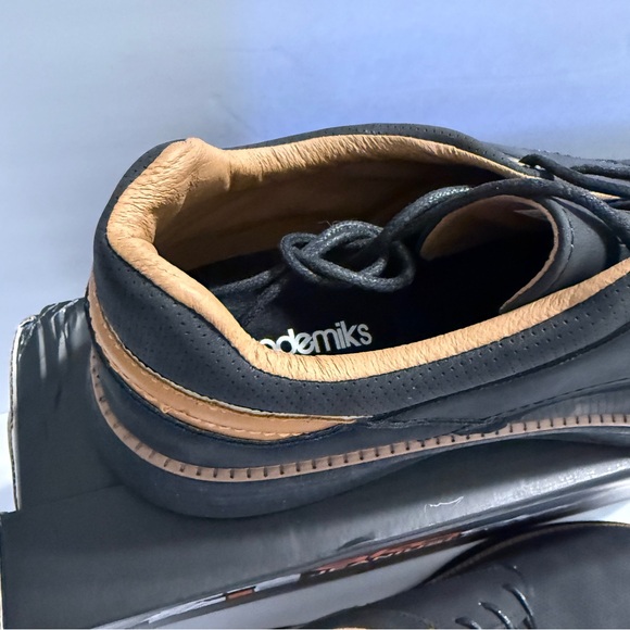 🆕 🖤 Akademiks Men’s Black & Tan Casual Oxford Shoes Size 13 — Modern Comfort - Picture 5 of 16